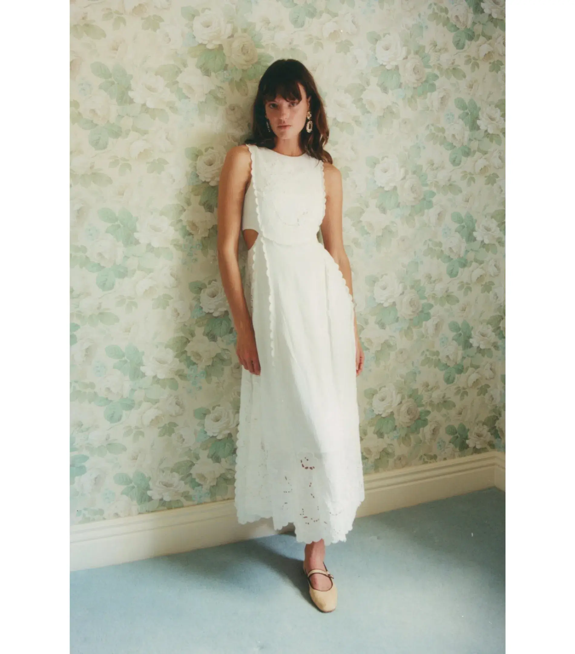 Lovaan Amelia Cutwork Embroidered Dress White Size AU 10 - Image 1
