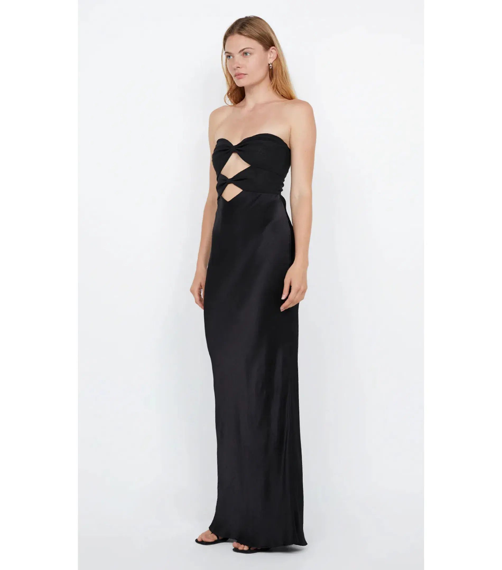 Bec & Bridge Halle Strapless Dress in Black Size AU 10 - Image 2