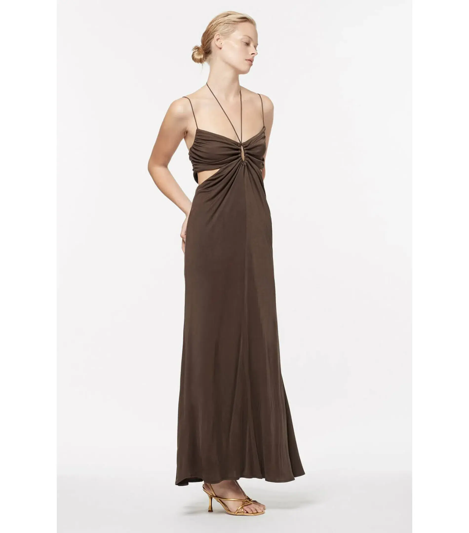 Manning Cartell Sweet Obsession Slip Dress Brown Size AU 10 - Image 4