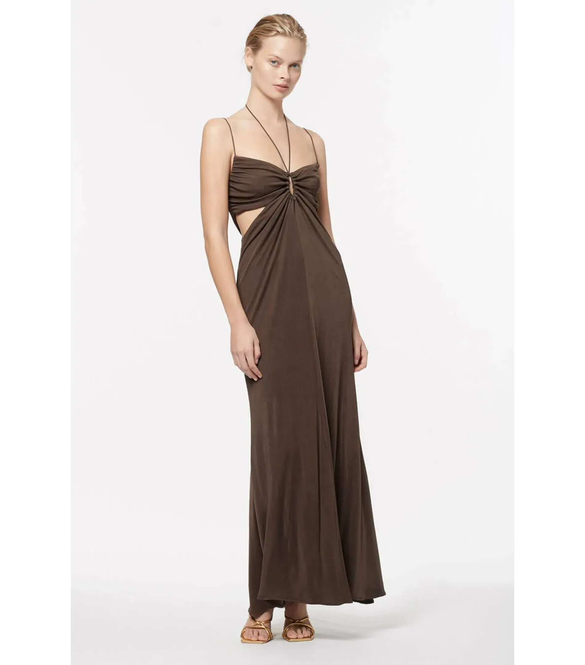 Manning Cartell Sweet Obsession Slip Dress Brown Size AU 10 - Image 1