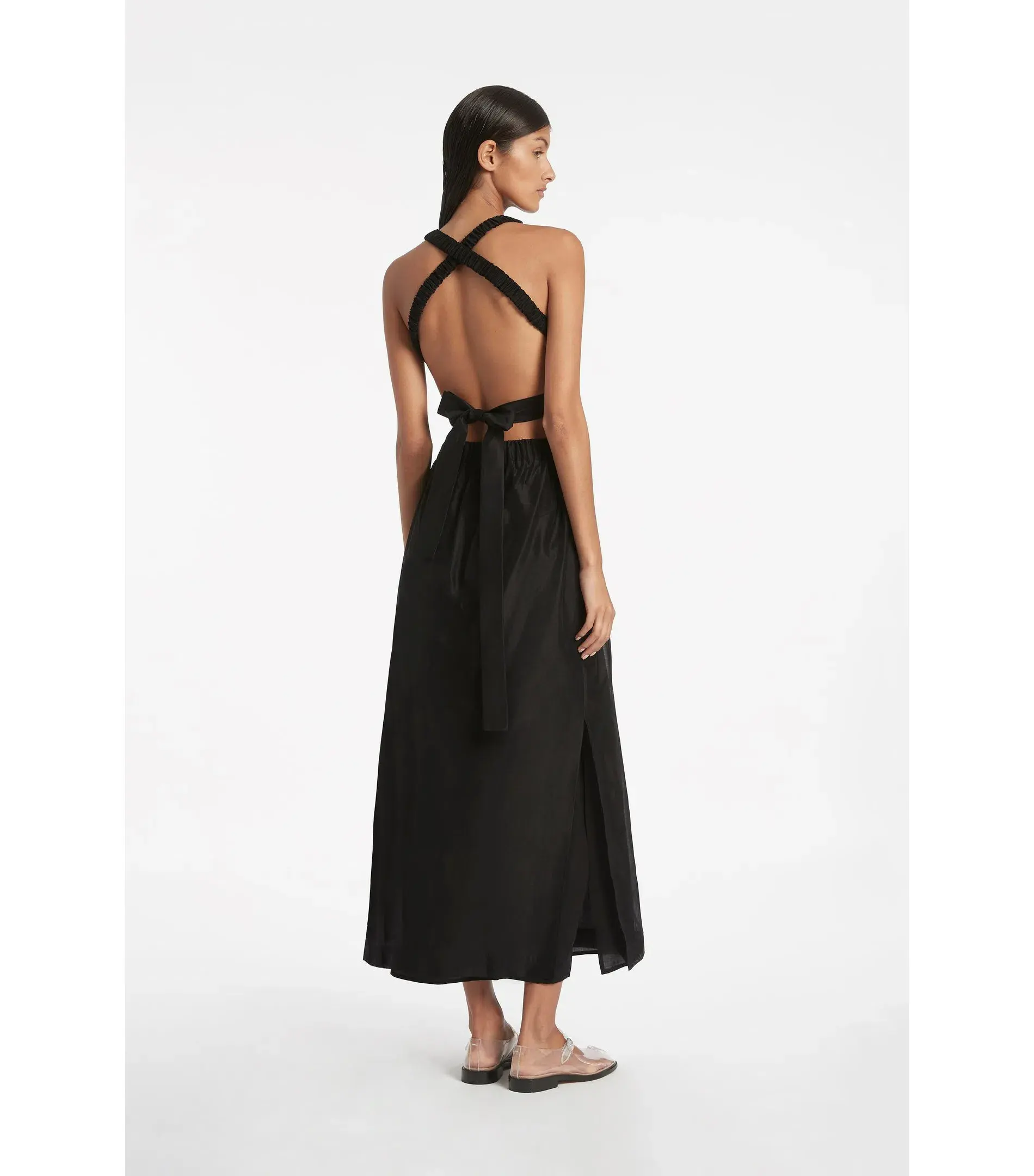 Sir The Label Franc Cross Back Gown Black Size AU 12  - Image 2