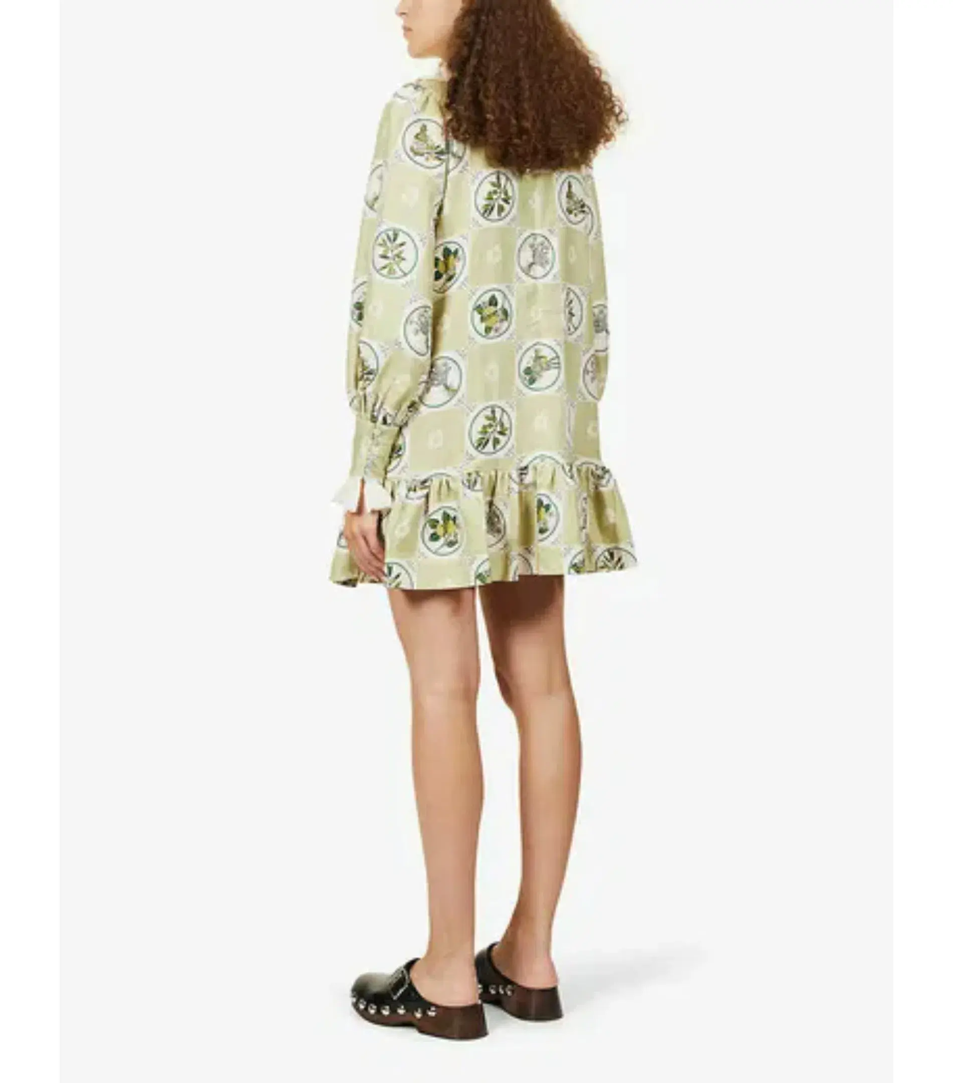 Alémais Sofia Mini Dress in Olive Size AU 14 - Image 4