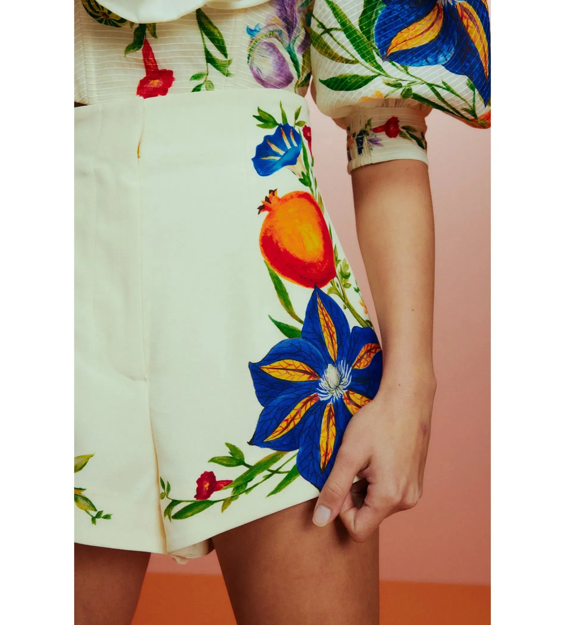 Alemais Flores High Waisted Short and Scarf Top Set Print Size AU 8  - Image 5