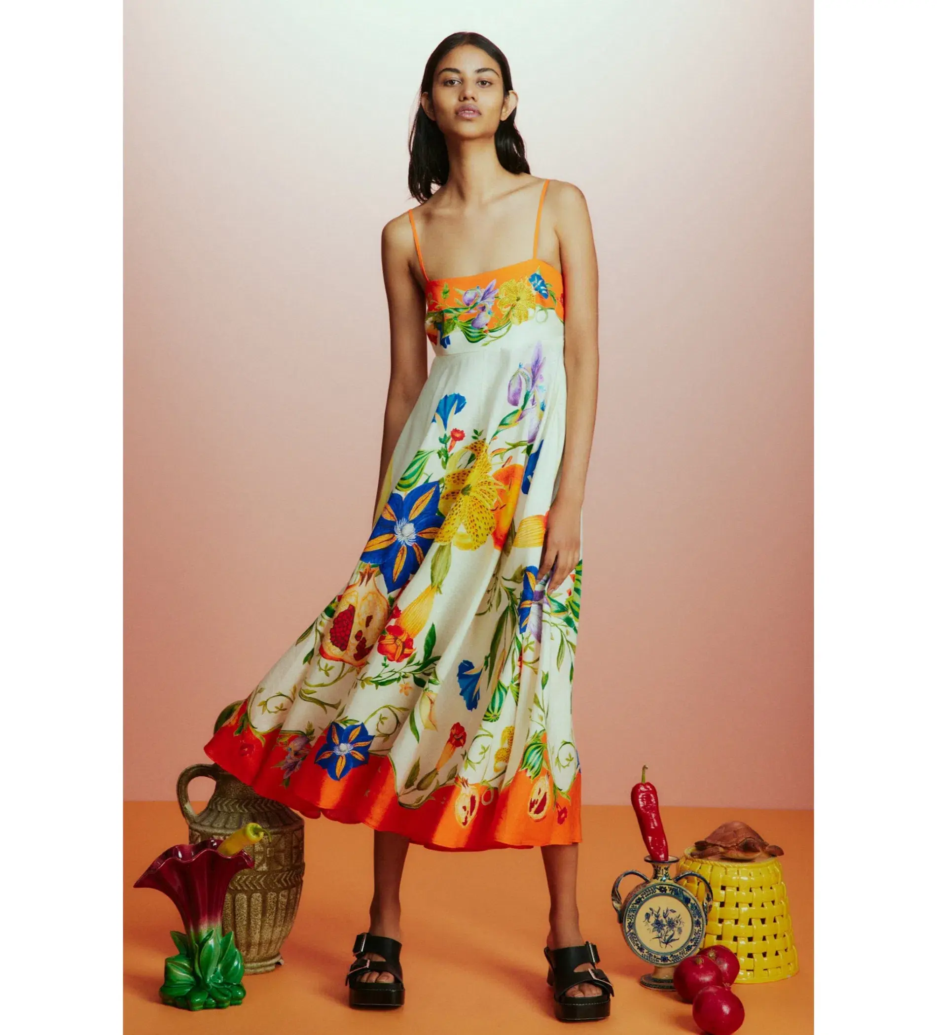 Alemais Flores Sundress Multi Size AU 8 - Image 1