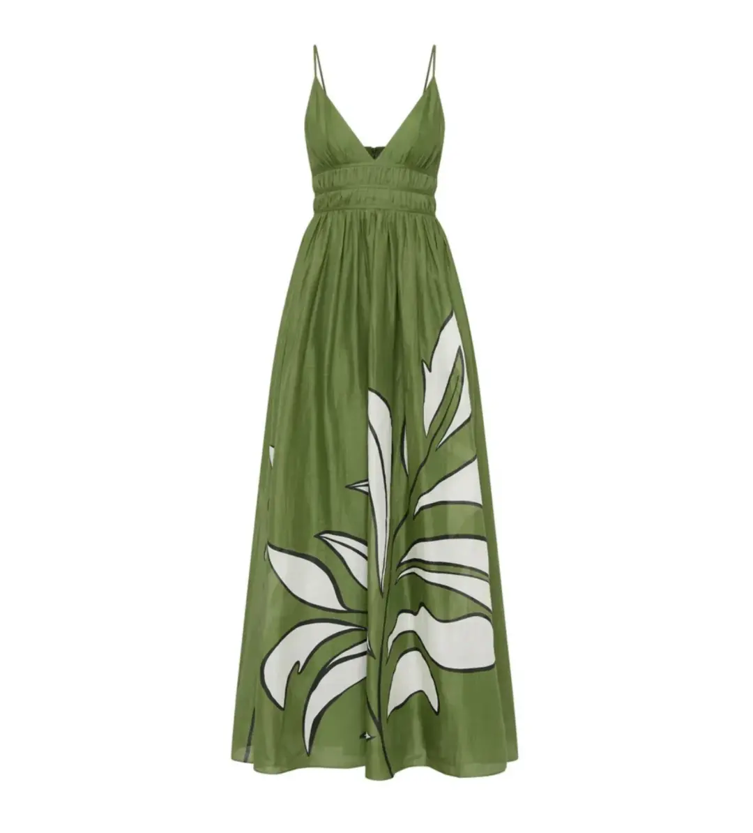 Aje Planetary Maxi Dress in Abstract Fern Size AU 12 for rent on The Volte - main image