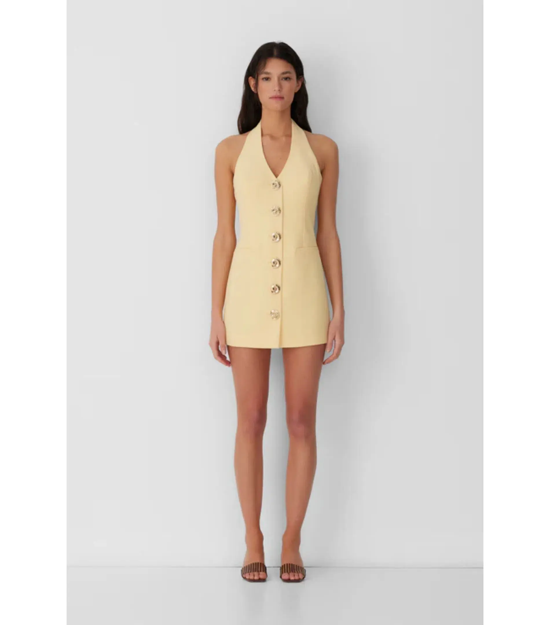 The Wolf Gang Irida Vest Dress Butter Size AU 8 - Image 1