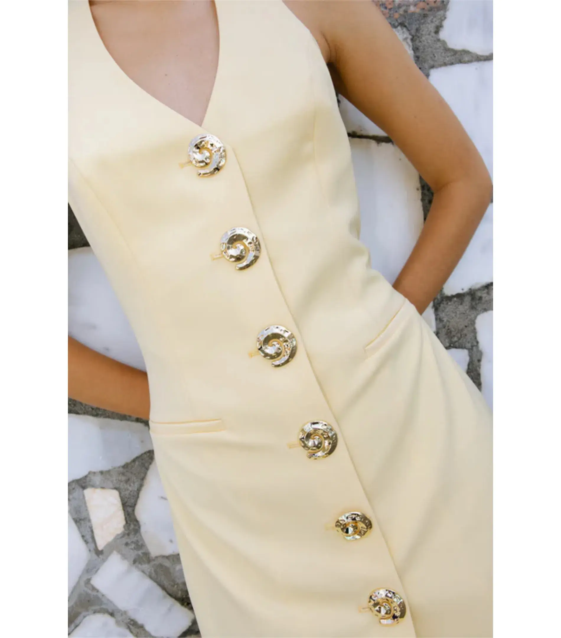 The Wolf Gang Irida Vest Dress Butter Size AU 8 - Image 2