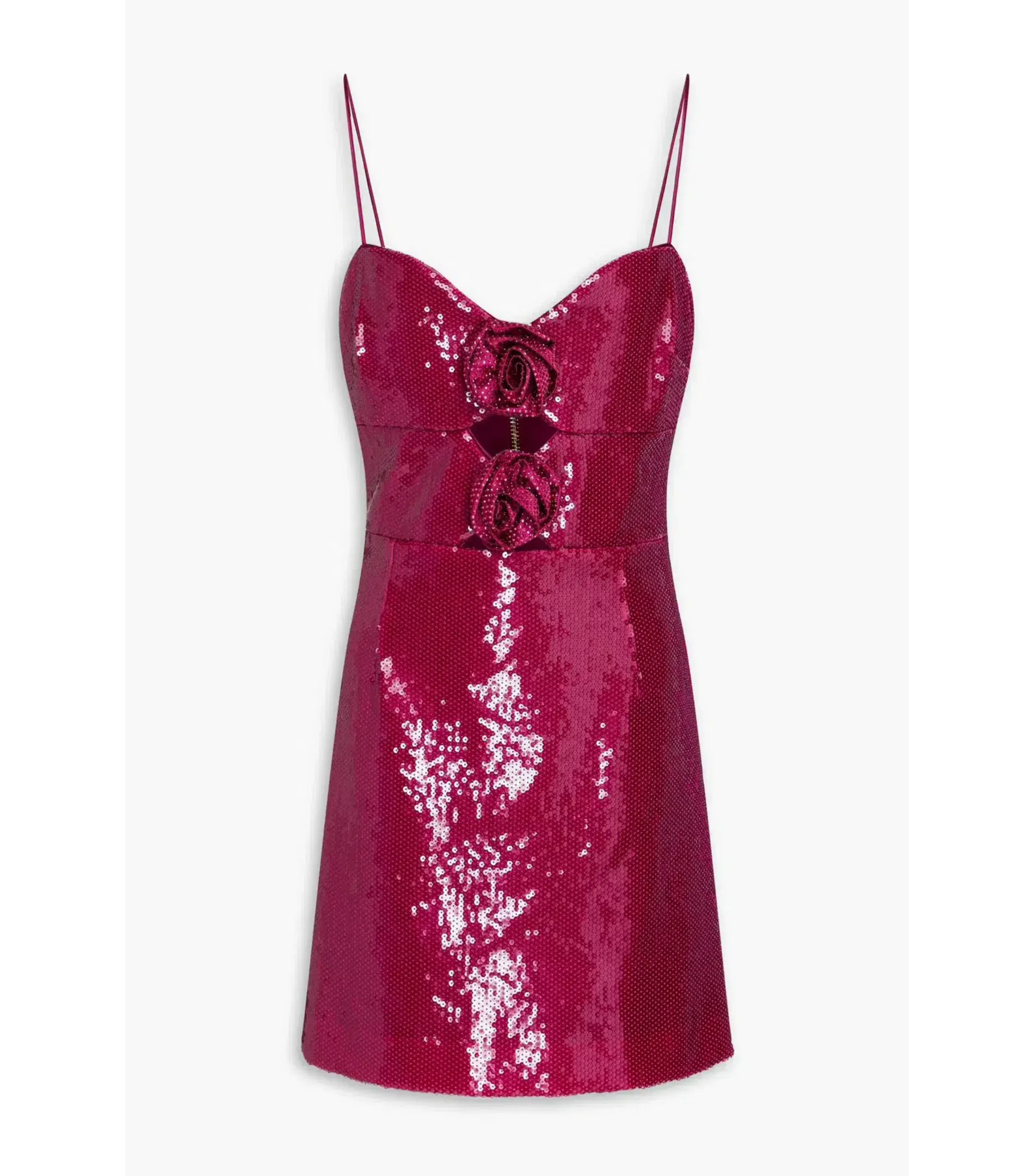Rebecca Vallance Courtney Mini Dress Magenta Size AU 6 - Image 4