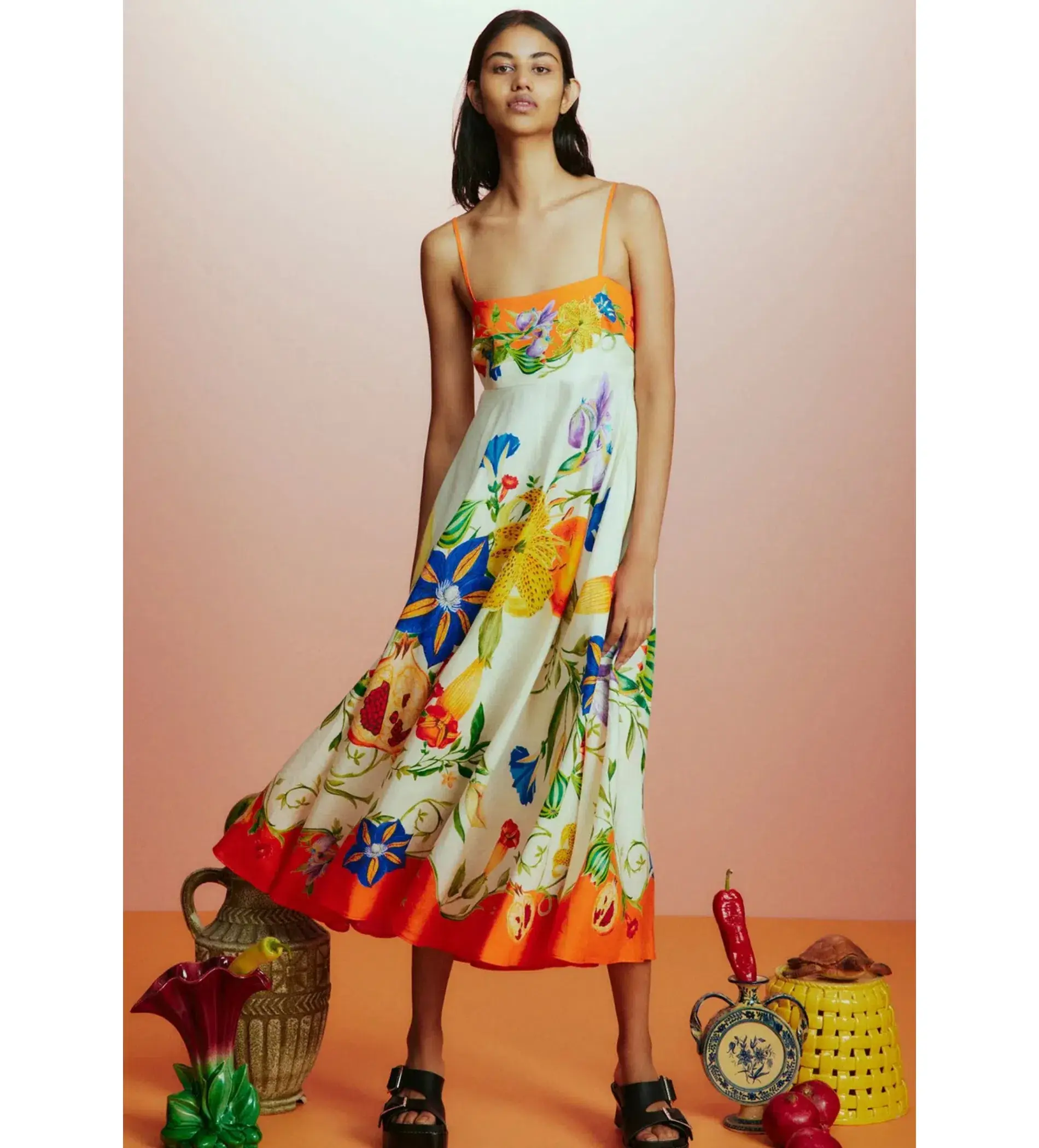 Alemais Flores Sundress Multi Size AU 12  - Image 1