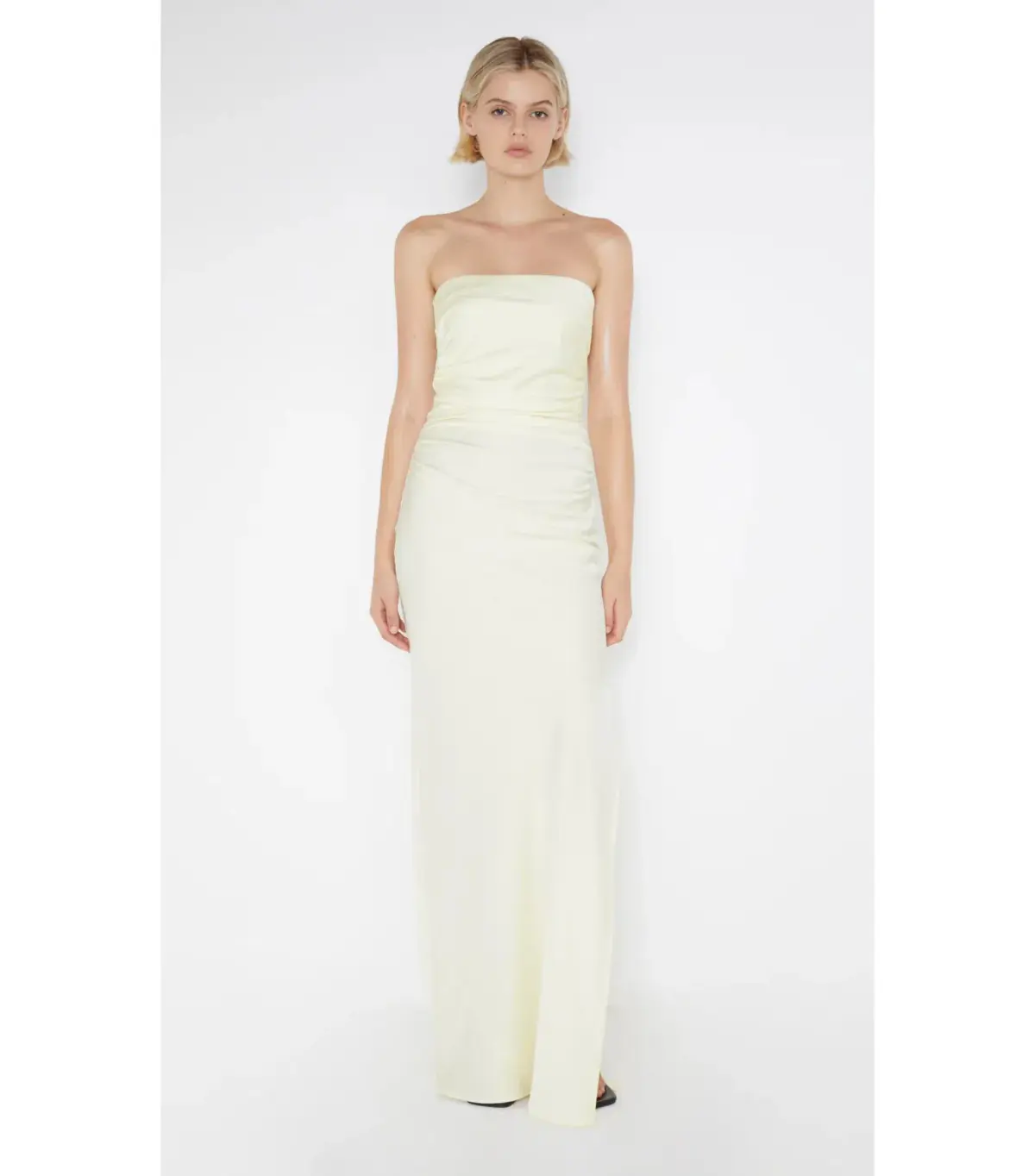 Bec & Bridge Eternity Strapless Maxi Dress Ice Yellow Size AU 10 - Image 1