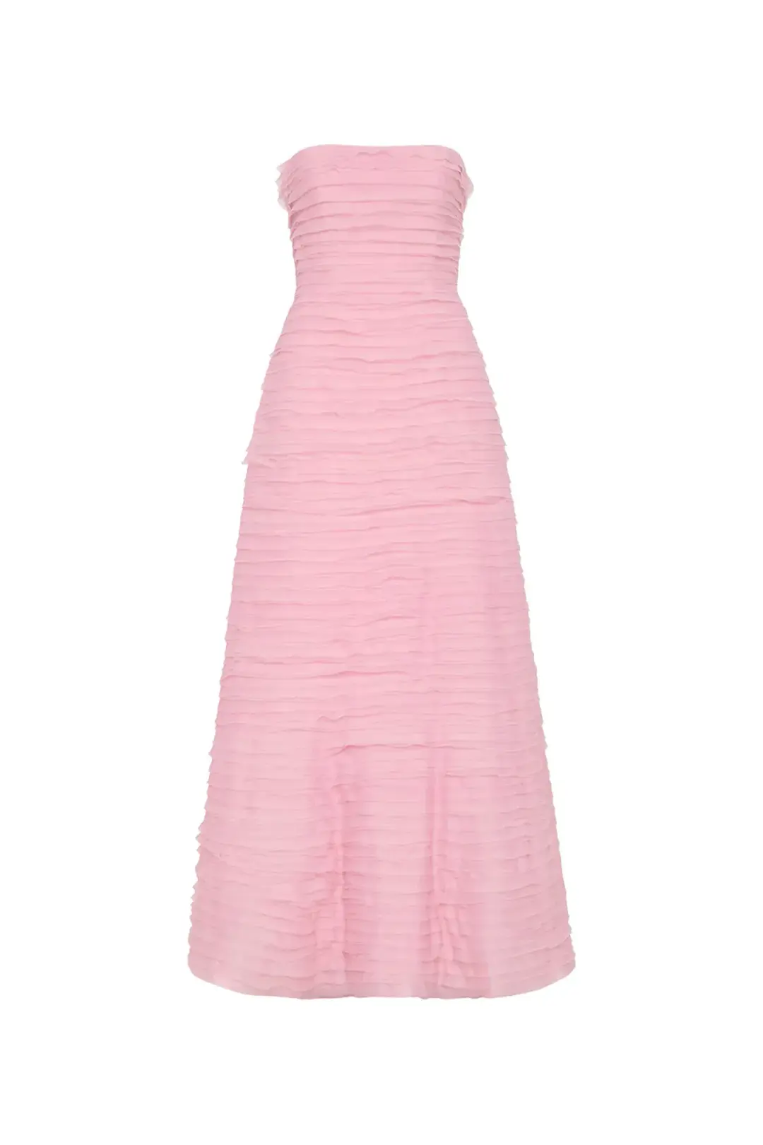Aje Soundscapes Maxi Dress in Chalk Pink Size 6  for rent on The Volte - main image