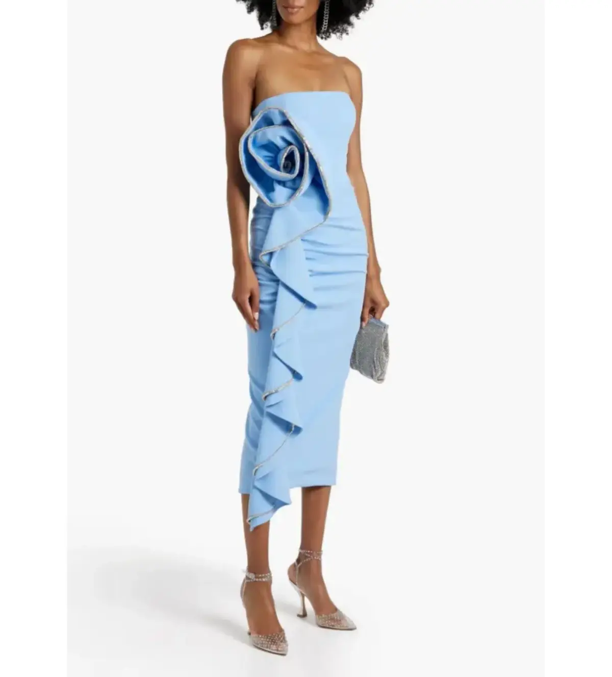 Rachel Gilbert Santiago Dress Sky Blue Size 10 - Image 1