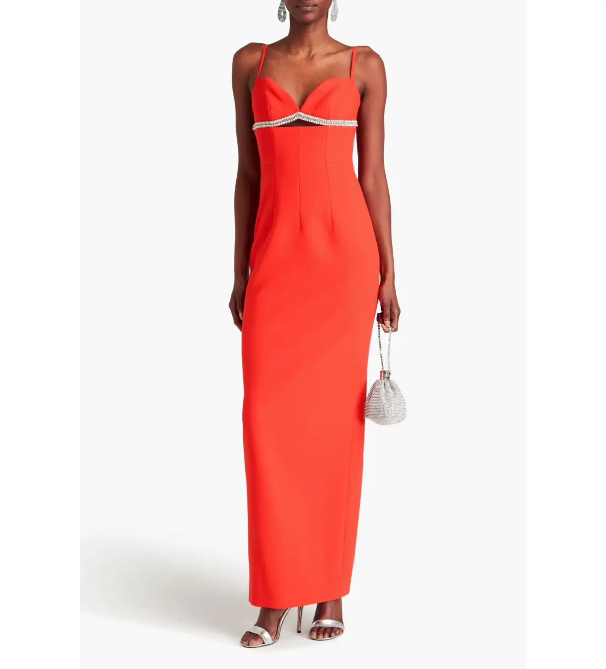 Rachel Gilbert Kyra Gown Flame Orange Size 1/AU 8 - Image 1
