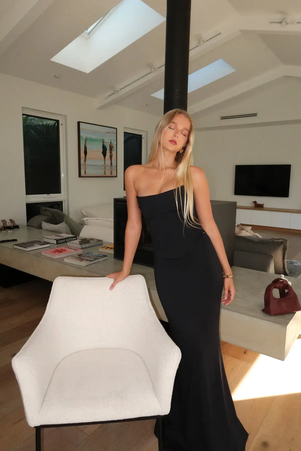 HNTR  Louie Gown Noir Size S/Au 8  - Image 4