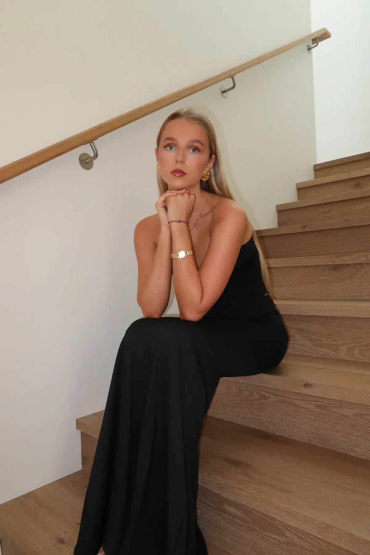  HNTR  Louie Gown Noir Size S/Au 8  - Image 3