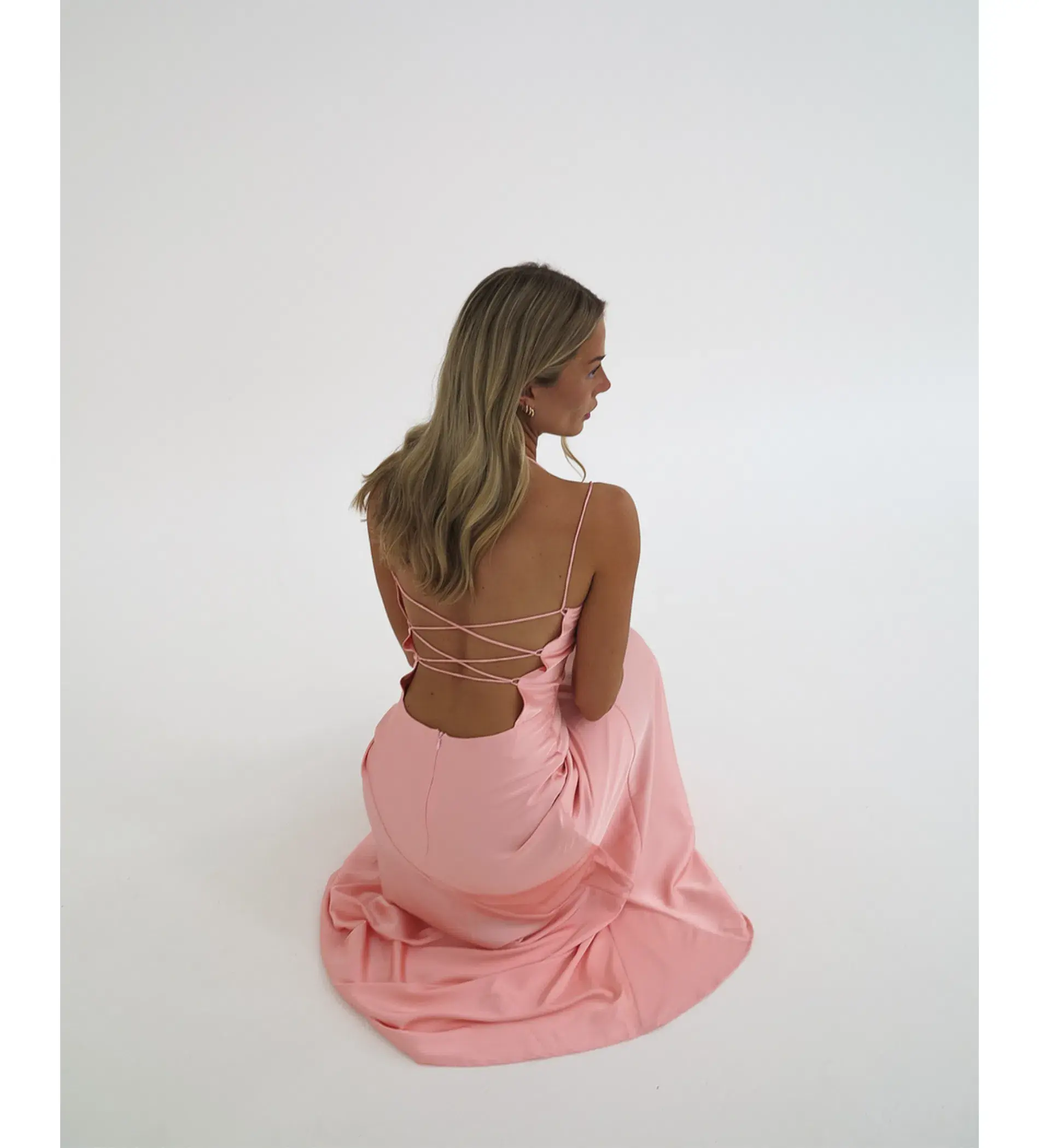 HNTR  Alix Gown Pink Size S/Au 8  - Image 2