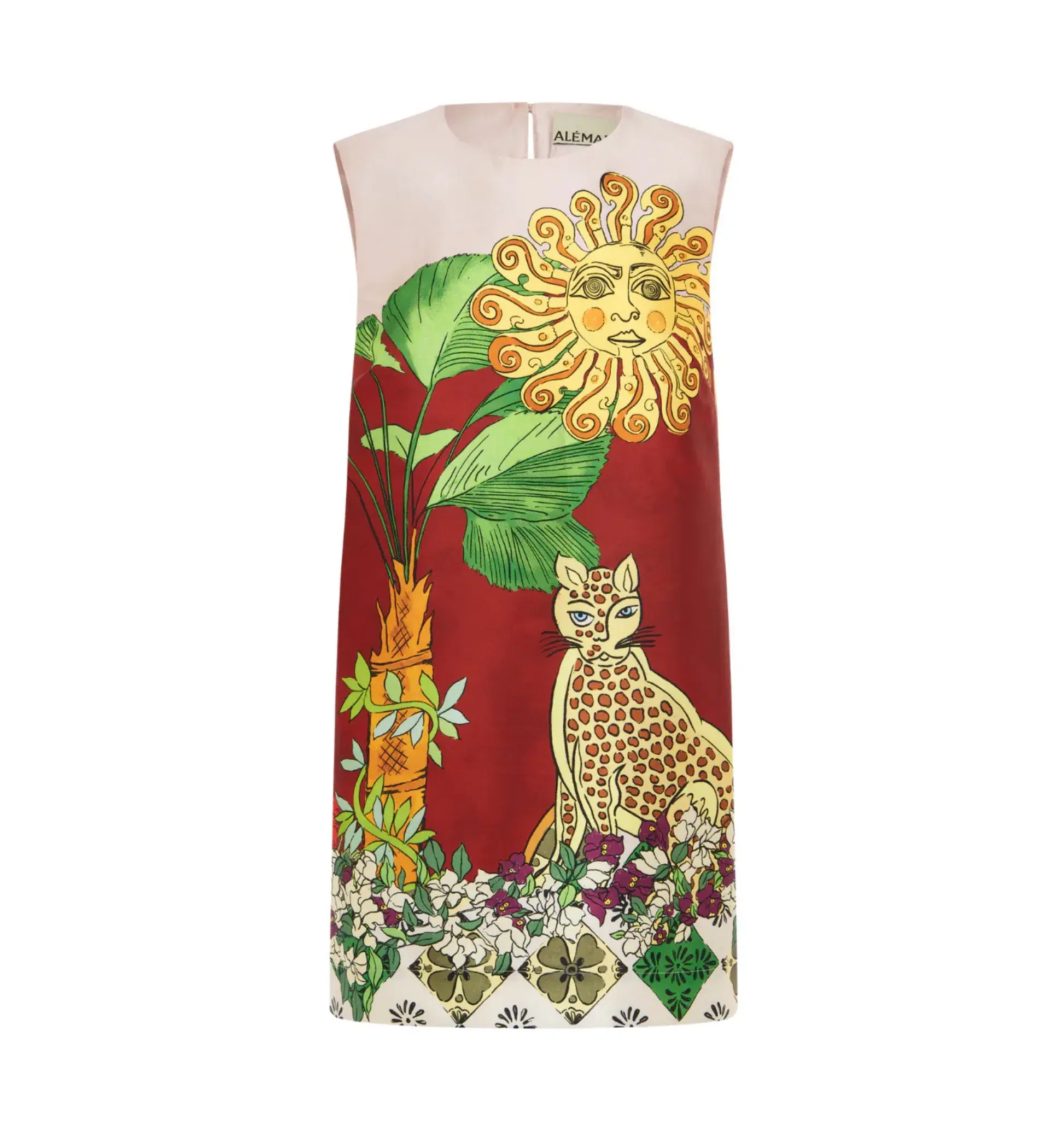 Alemais Tiger Mini Dress Multi Size AU 6 - Image 4