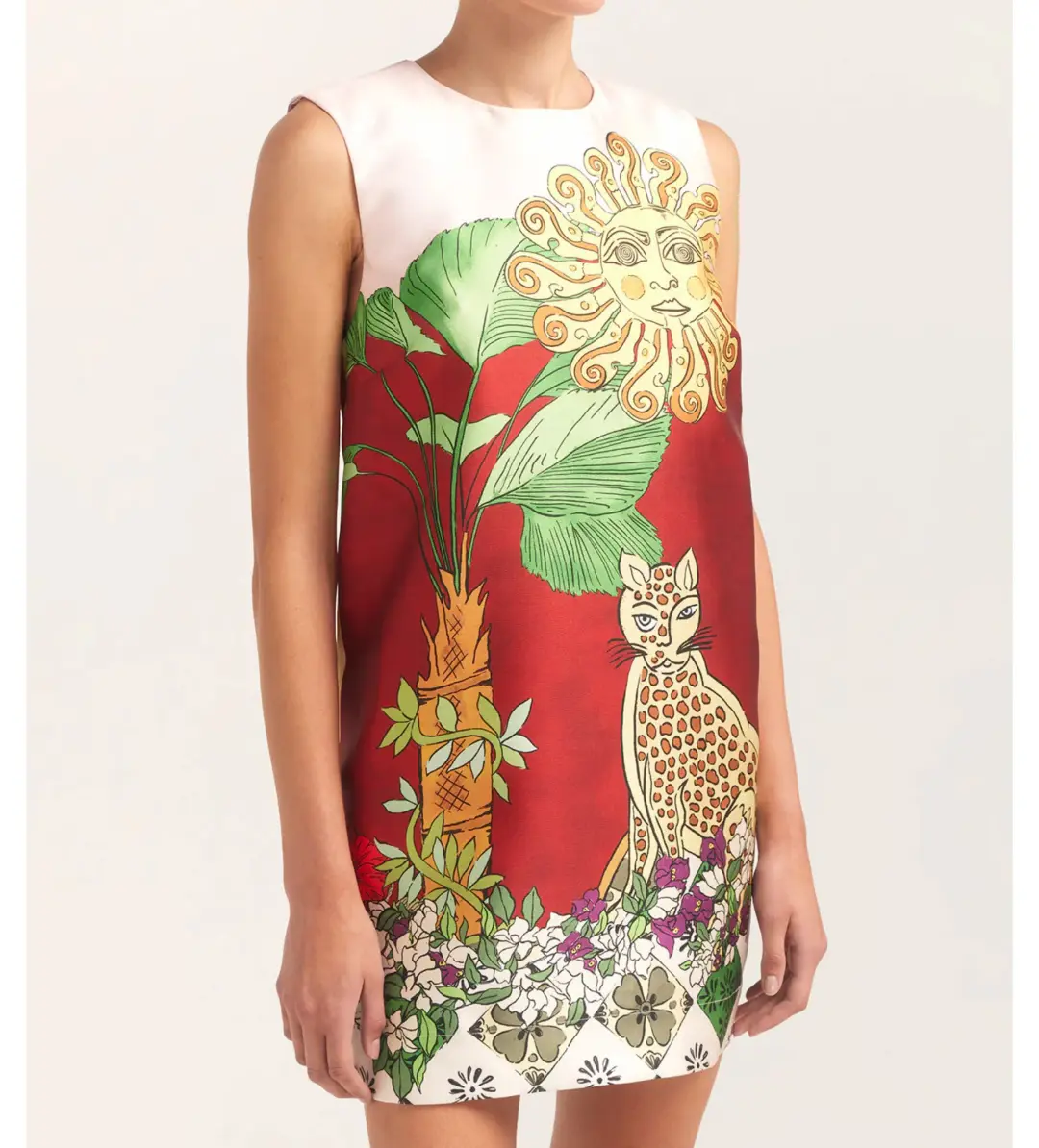 Alemais Tiger Mini Dress Multi Size AU 10 for rent on The Volte - main image