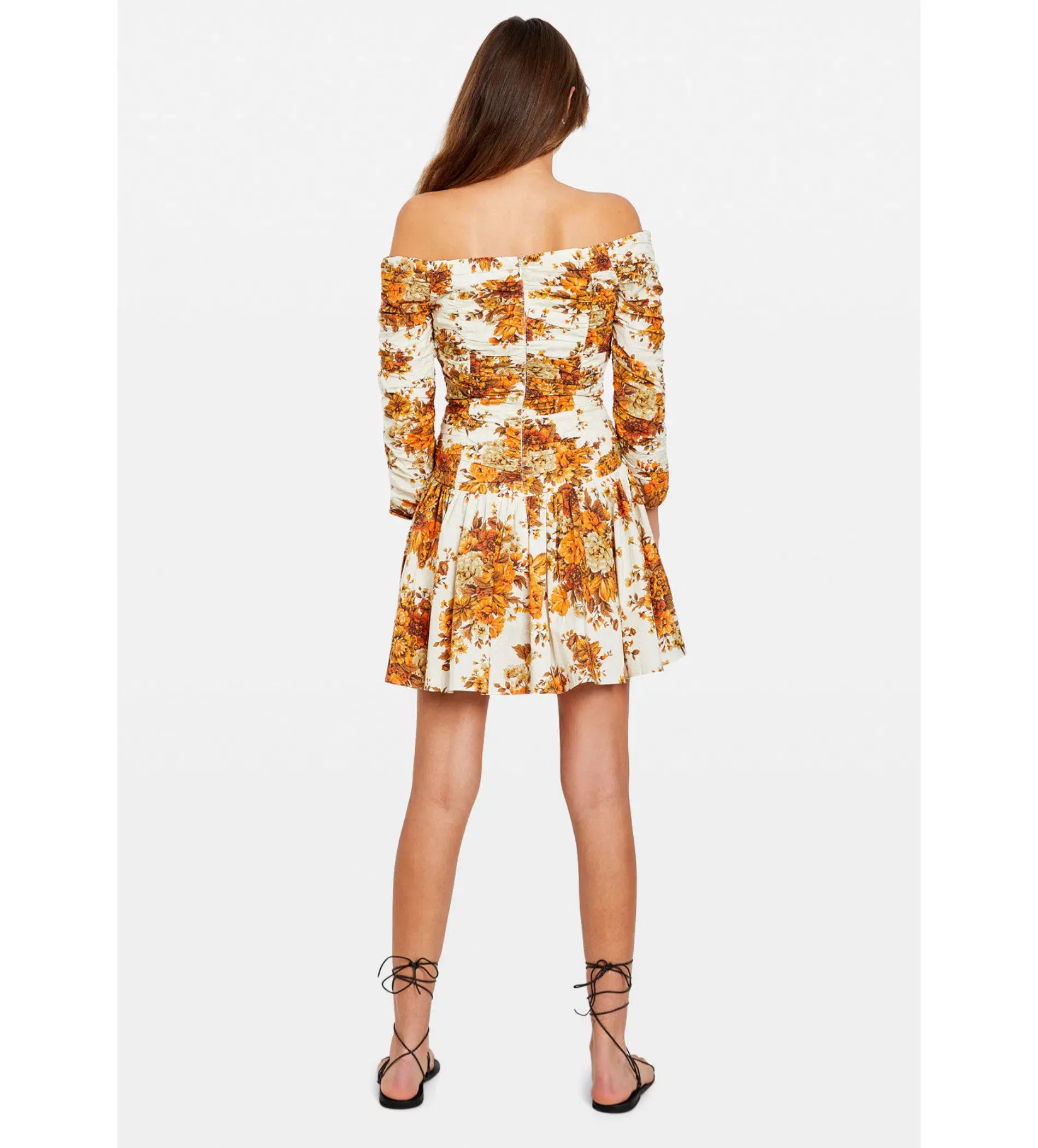 Alémais Derby Off-Shoulder Mini Dress Floral Size 8 - Image 2