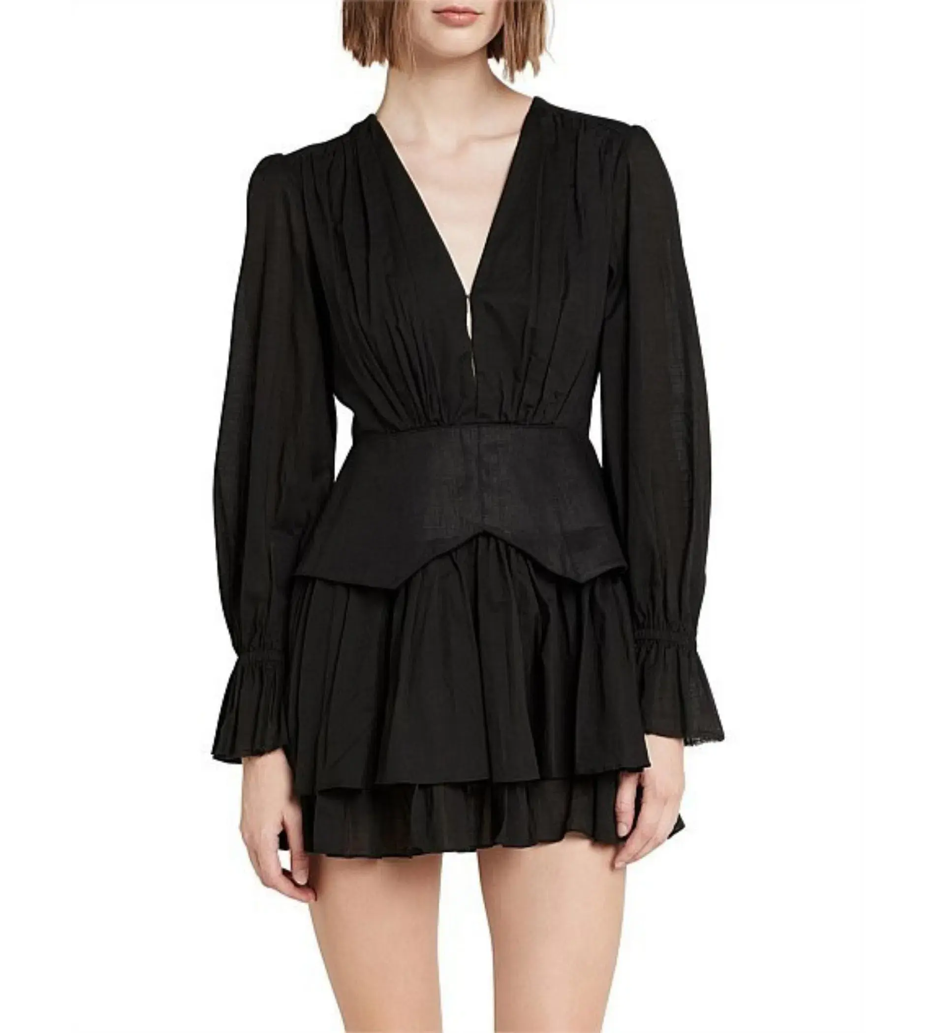 Aje Hanneli Mini Dress Black Size 6  - Image 1