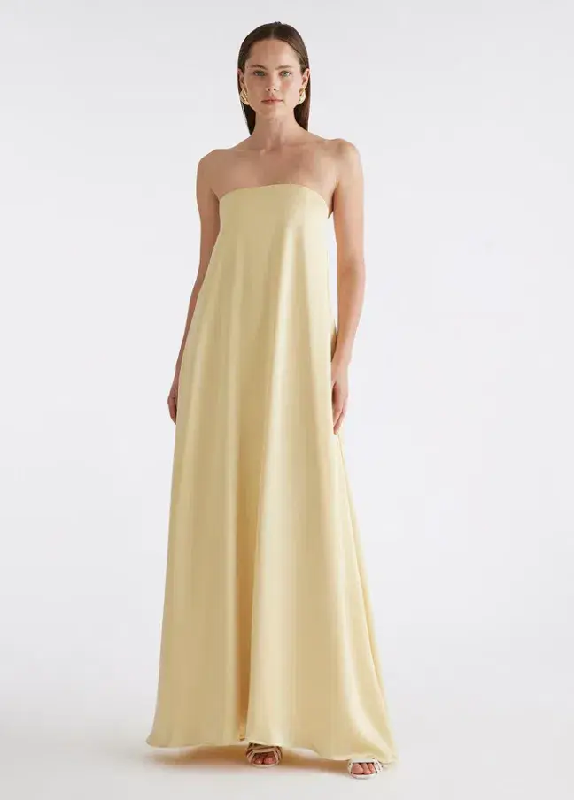 Anna Quan Delfina Dress in Champagne Size 6 - Image 2