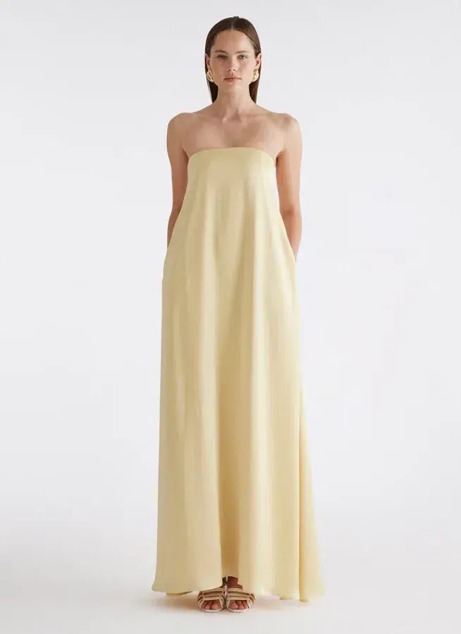 Anna Quan Delfina Dress in Champagne Size 6 - Image 1