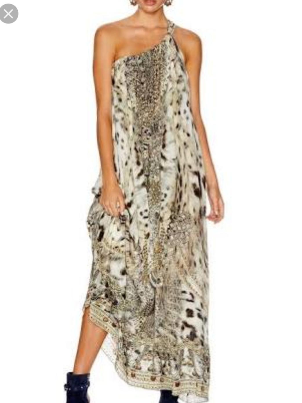 Camilla Espiritu Drawstring Dress Leopard - Image 1