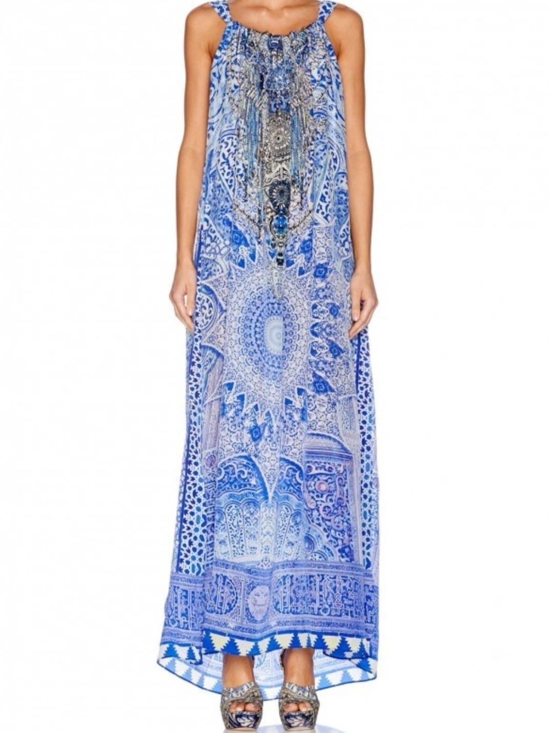 Camilla Bosphorous Drawstring Dress Blue - One Size - Image 2