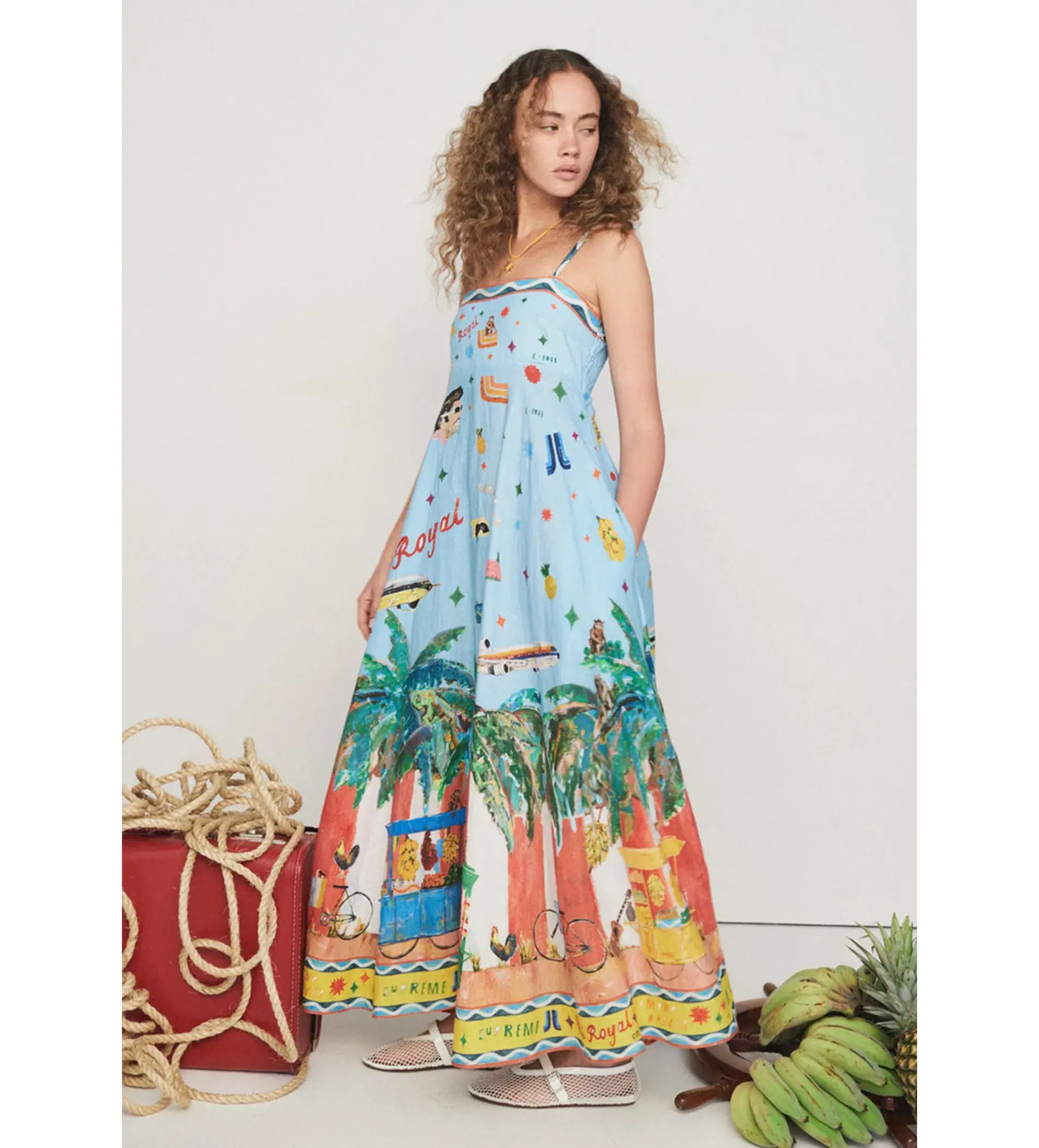 Alemais All Aboard Sundress Multi Size 6 - Image 1