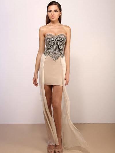 Galanni Dress Beaded Blush Sz 8 - Image 2