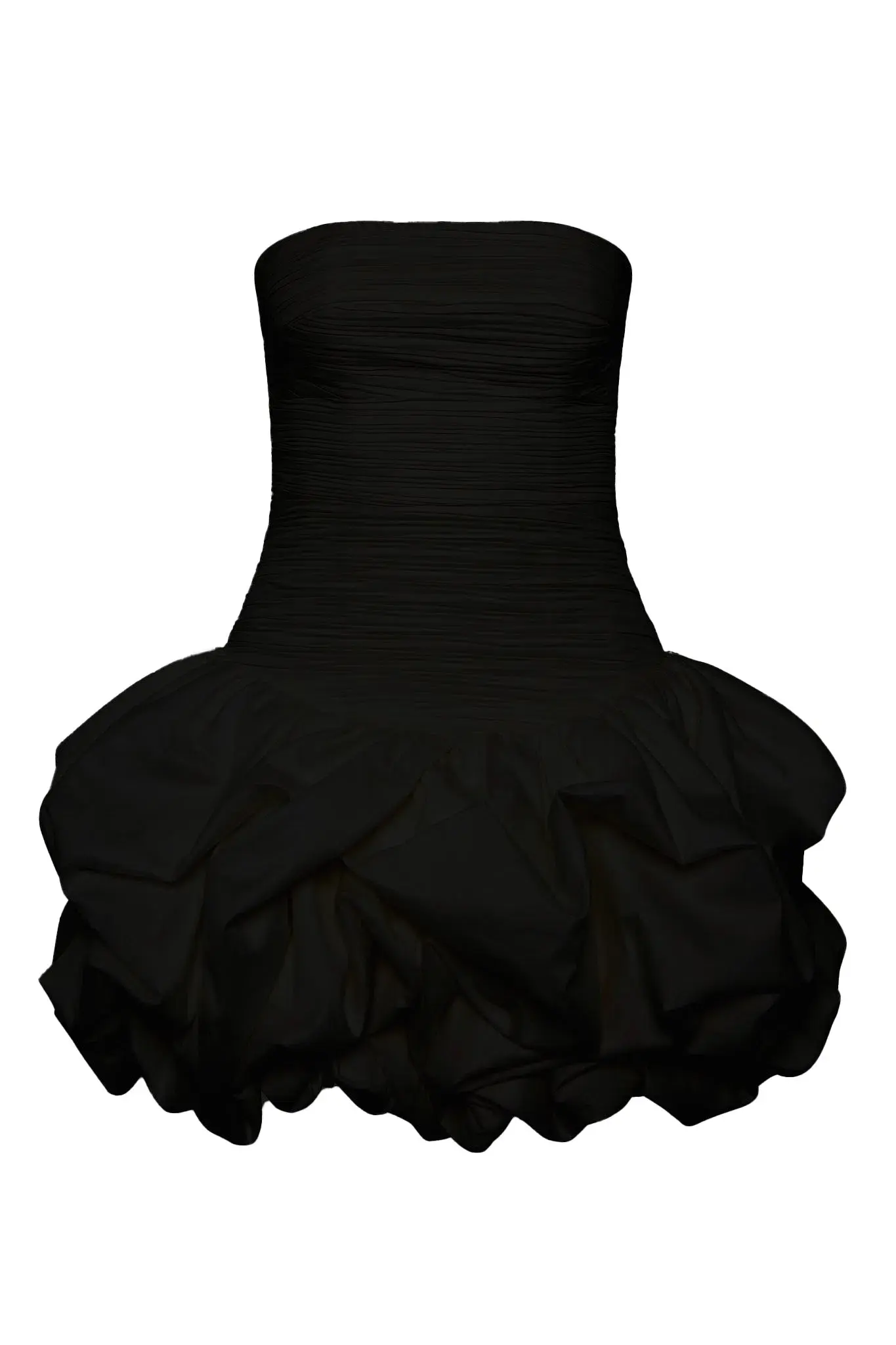 Aje  Violette Bubble Hem Mini Dress Black Size 6 - Image 4