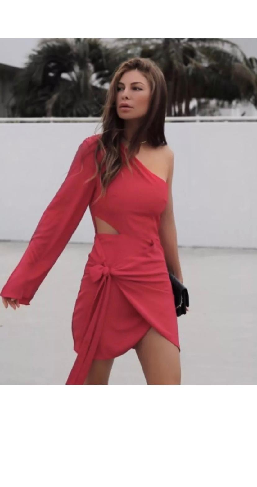 Premonition Fender mini dress red 10 for rent on The Volte - main image