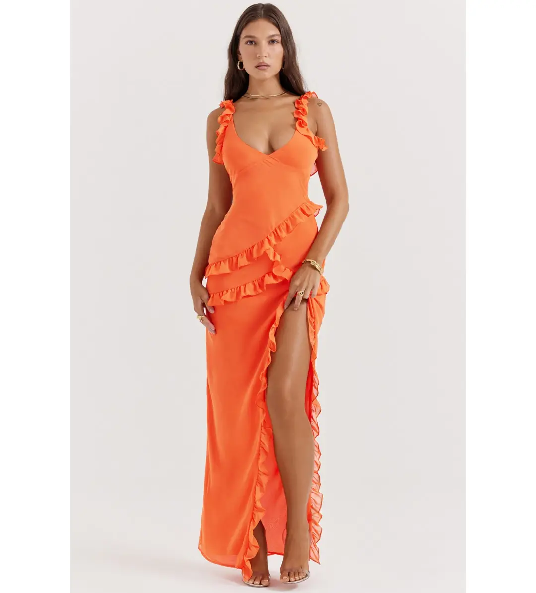 House of CB  Pixie Dress Flame Size XS/6 for rent on The Volte - main image