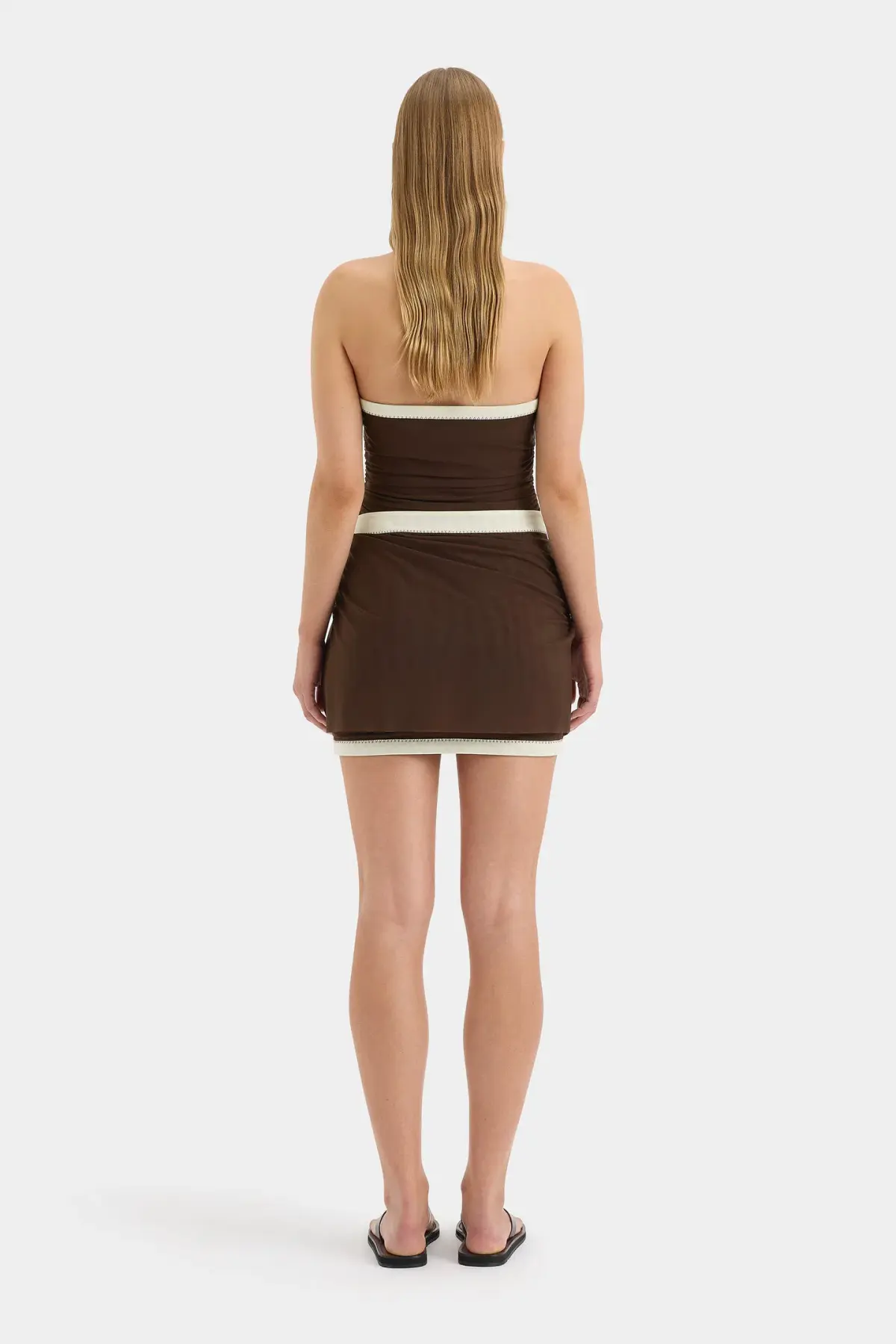 Sir the Label Jacques Mini Dress Chocolate Size 6  - Image 2