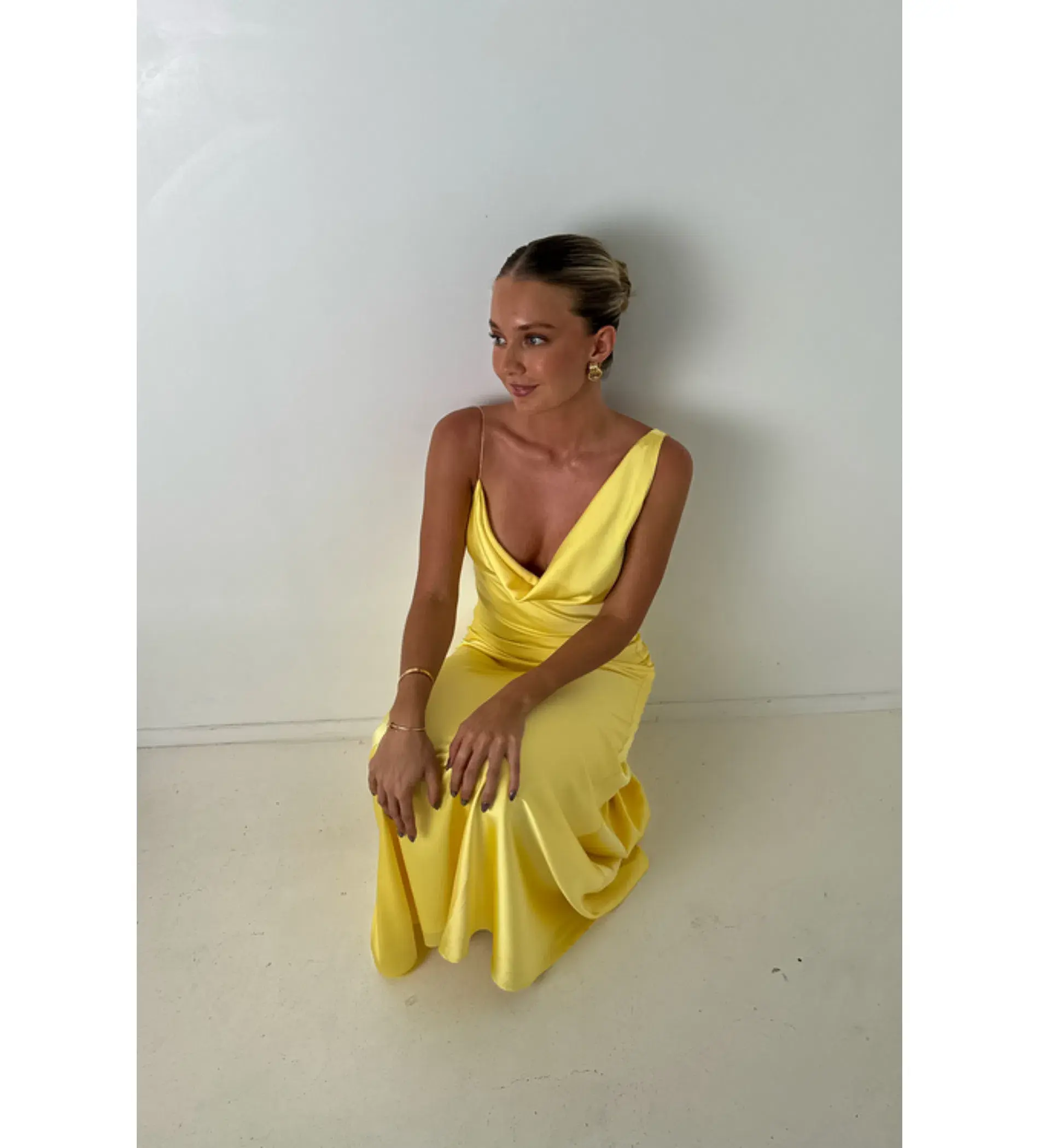 HNTR  Bianka Gown Lemon Size S/Au 8  - Image 1