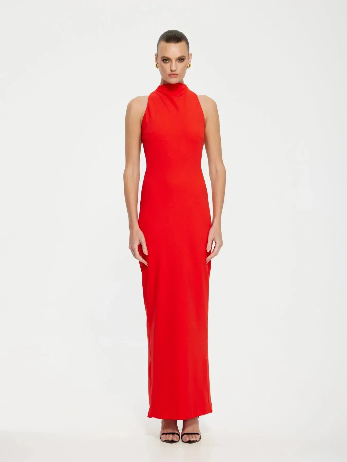 Effie Kats Ambre Gown In Cherry Red Size 6 / XS - Image 1