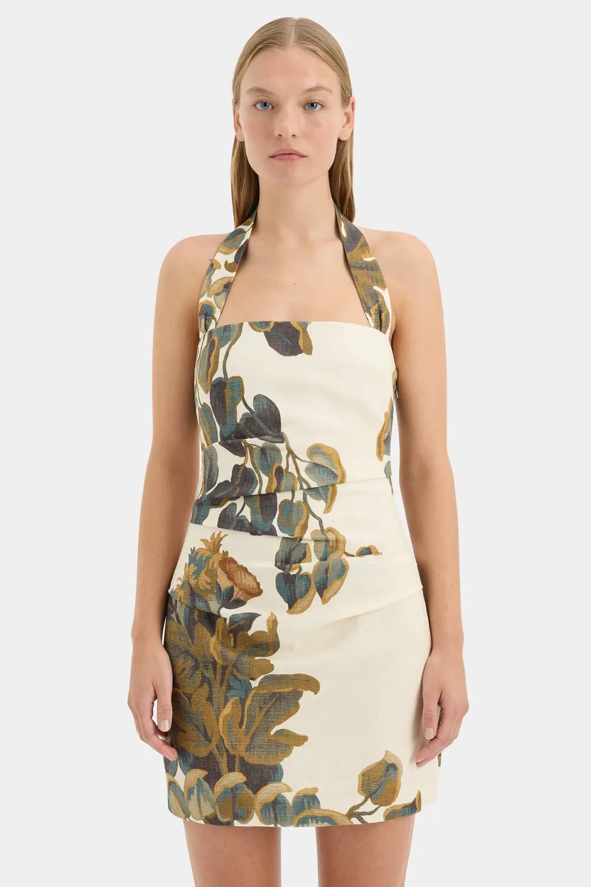 Sir the Label The Evalita Halter Mini Dress in Pine Valley Size 10 - Image 2