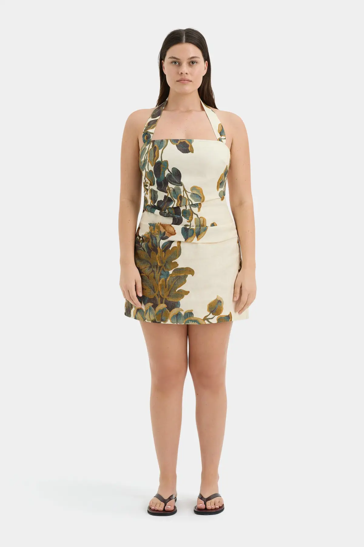 Sir the Label The Evalita Halter Mini Dress in Pine Valley Size 10 - Image 5