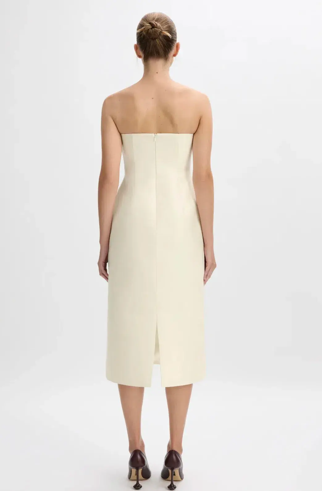 Beare Park Cordelia Midi Dress in Ivory Size 8 - Image 3