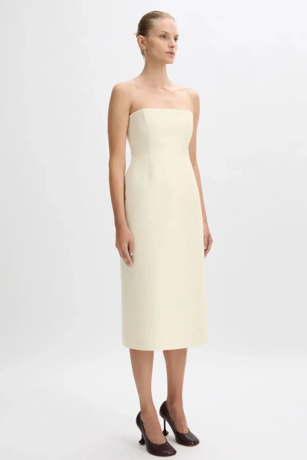 Beare Park Cordelia Midi Dress in Ivory Size 8 - Image 4