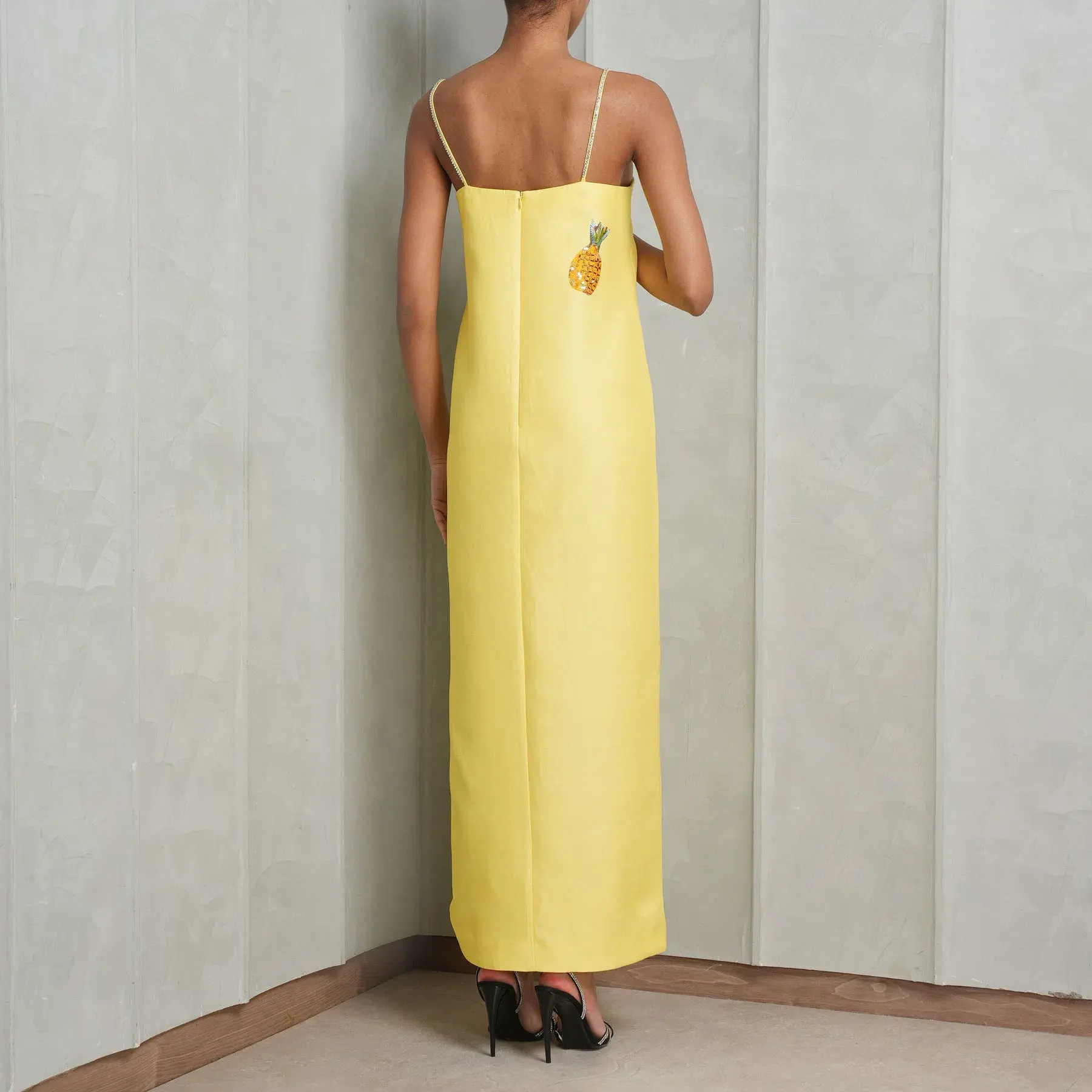 Alemais Diamond Dancer Midi Dress Yellow Size 10  - Image 3