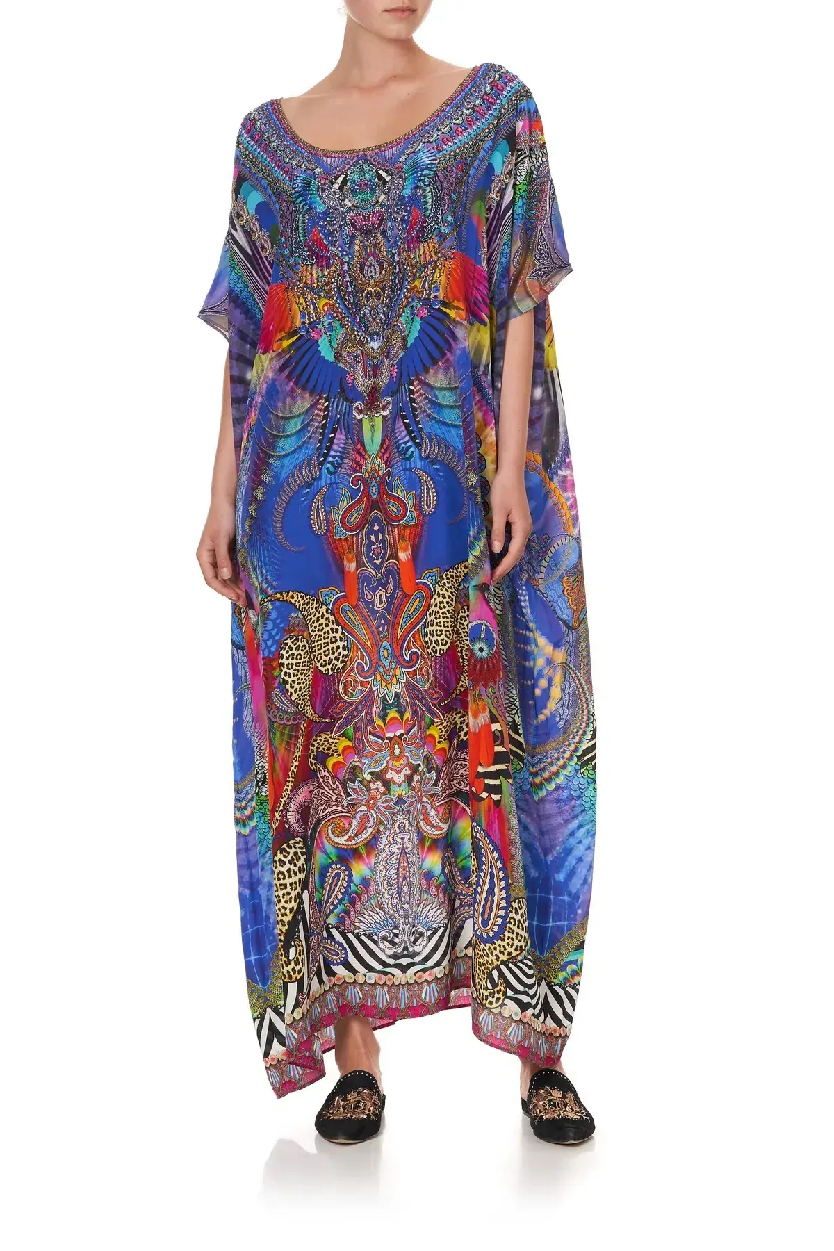 Camilla Psychedelica Round Neck Kaftan One Size - Image 1