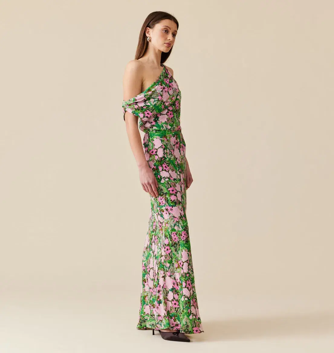 Ruby Melon Maxi Dress Aurora Floral Size 12 - Image 2