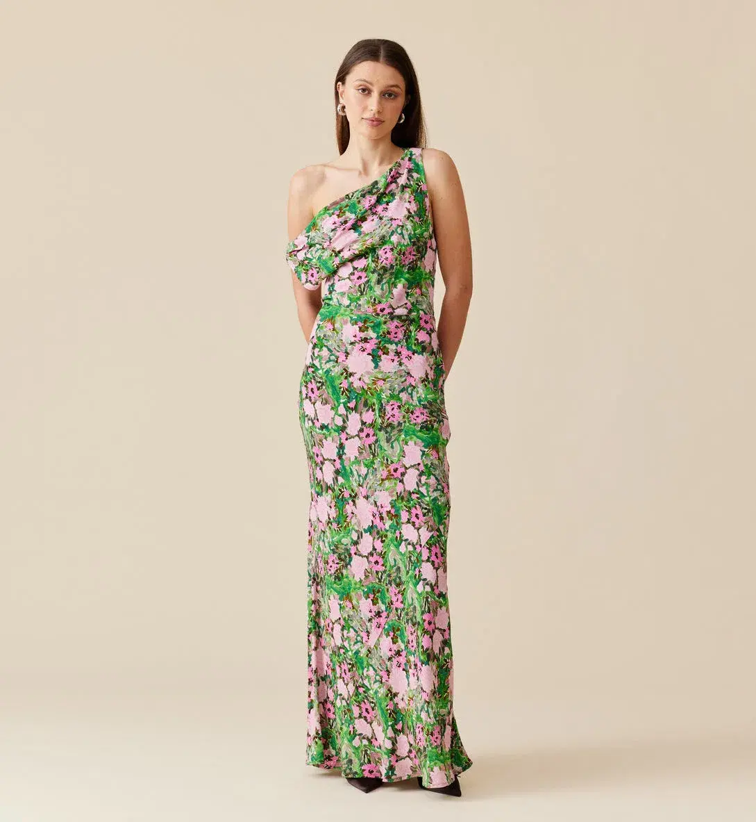 Ruby Melon Maxi Dress Aurora Floral Size 12 - Image 1