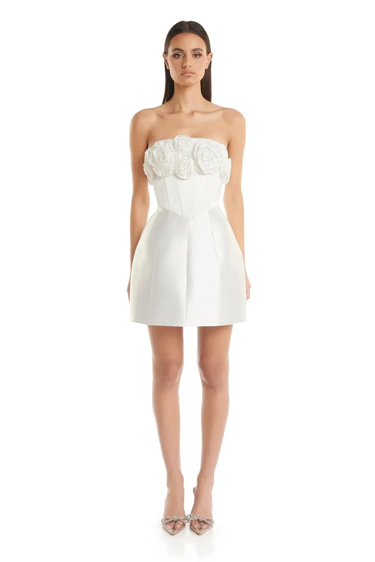 Eliya The Label Tehanni Mini Dress White Size 8 - Image 3