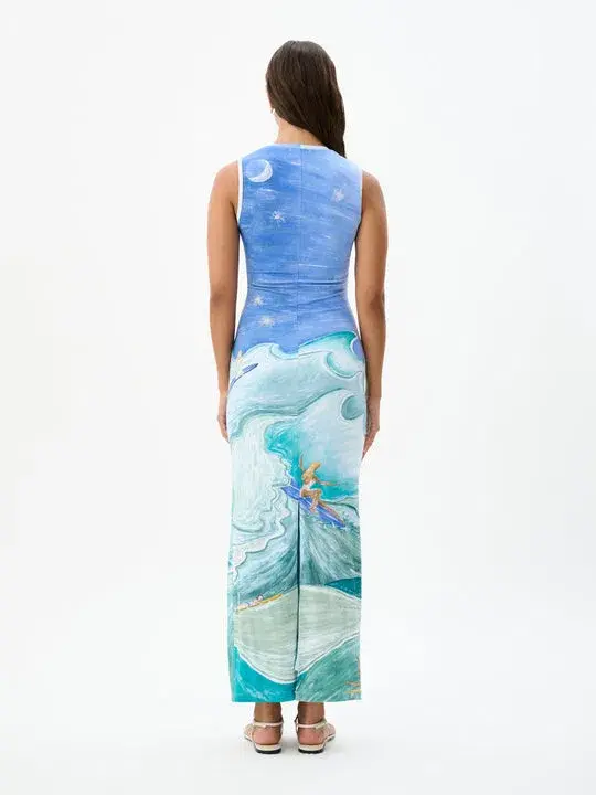 Roame Theodore Maxi Dress Apres Surf Print Size 1 / AU 8 - Image 3