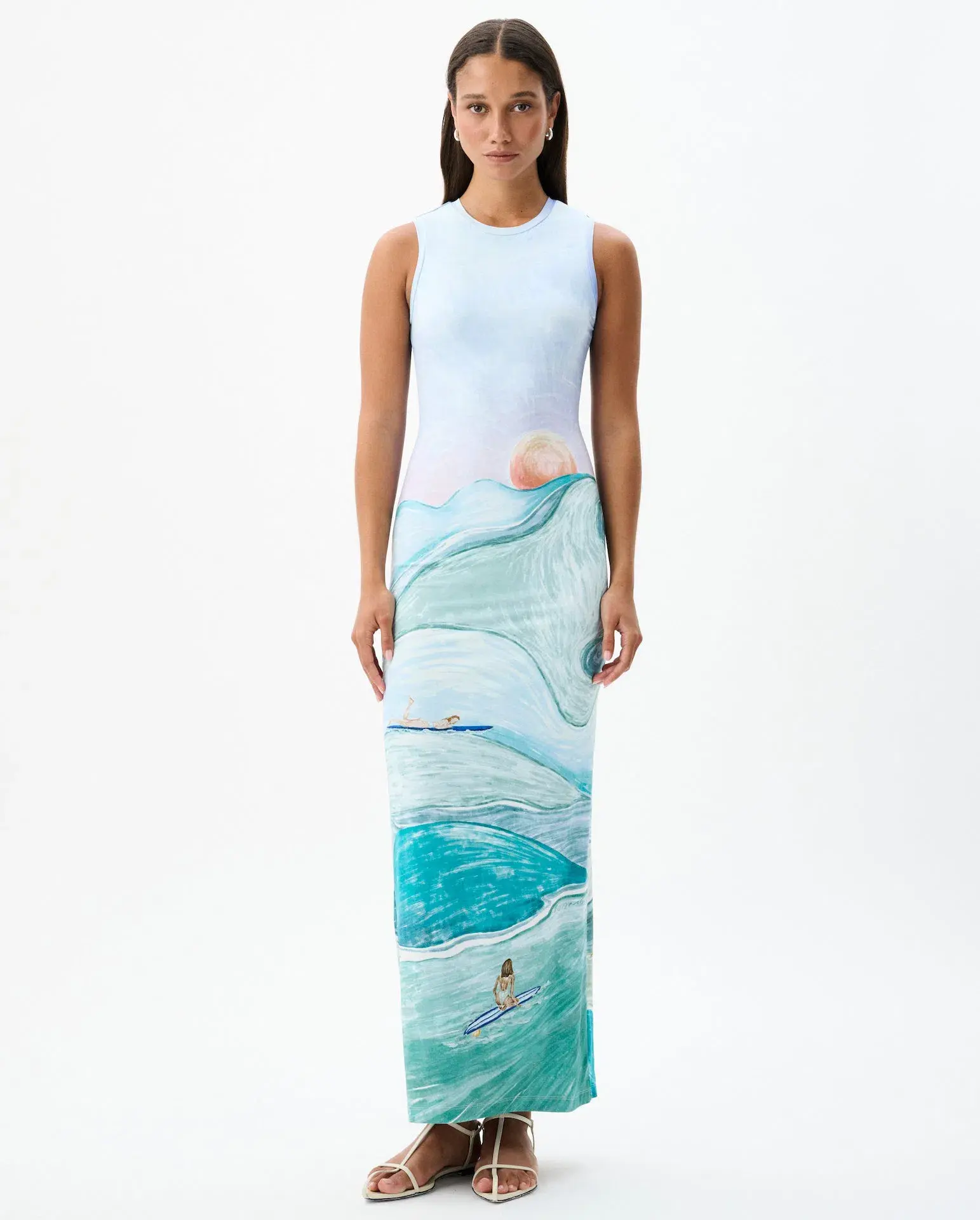 Roame Theodore Maxi Dress Apres Surf Print Size 1 / AU 8 - Image 1