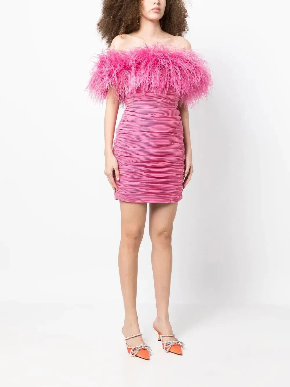 Rachel Gilbert Zion Mini Dress Pink Size 14 for rent on The Volte - main image