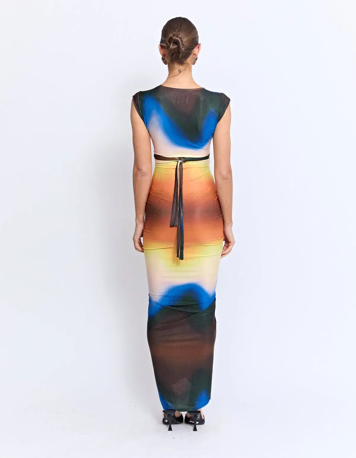 Pfeiffer Lexington Midi Dress Earth Size 14 - Image 3