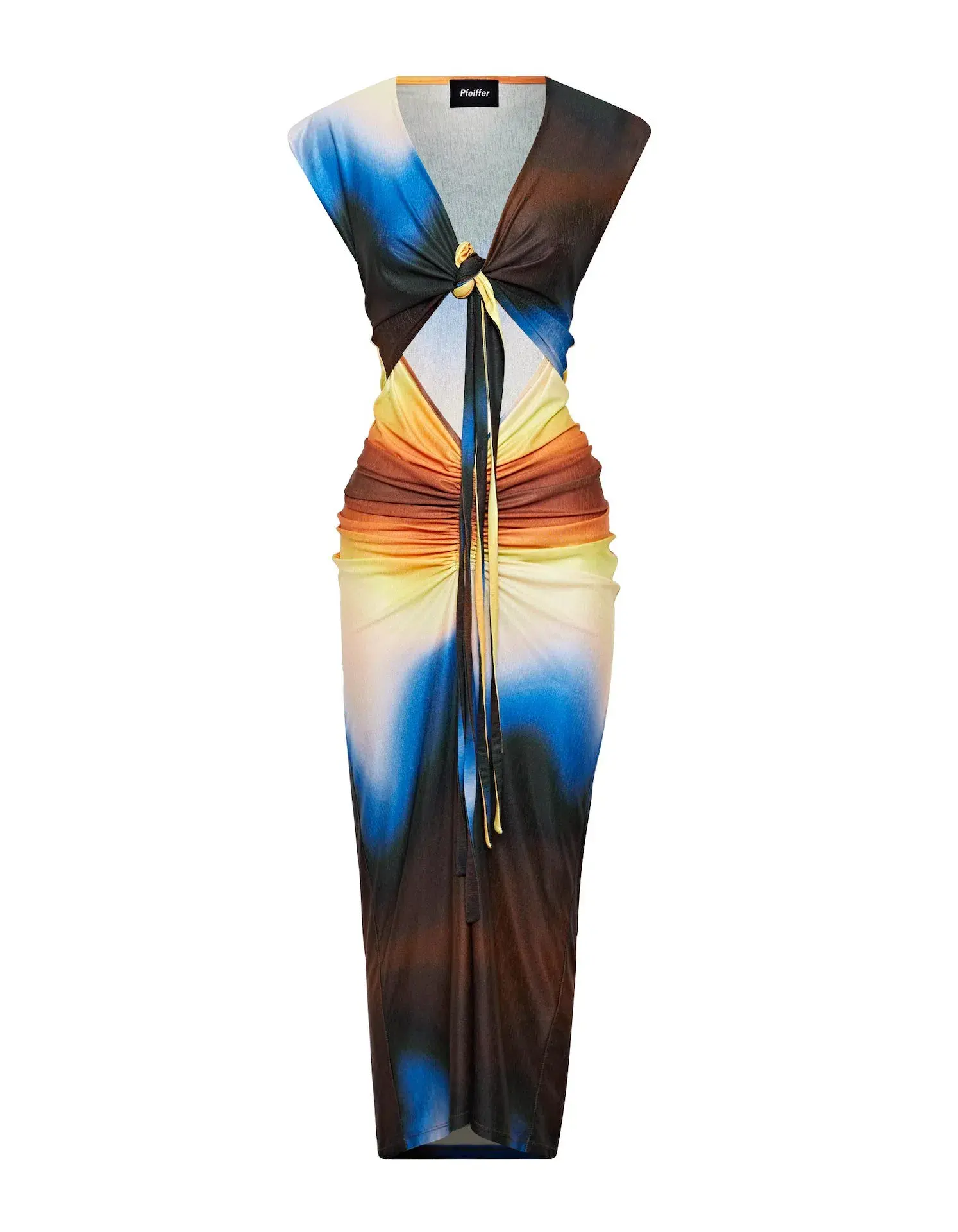 Pfeiffer Lexington Midi Dress Earth Size 14 - Image 4